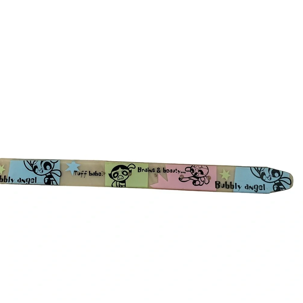 Vintage Power Puff Girls Cartoon Blossom Bubbles & Buttercup Girls Kids Belt